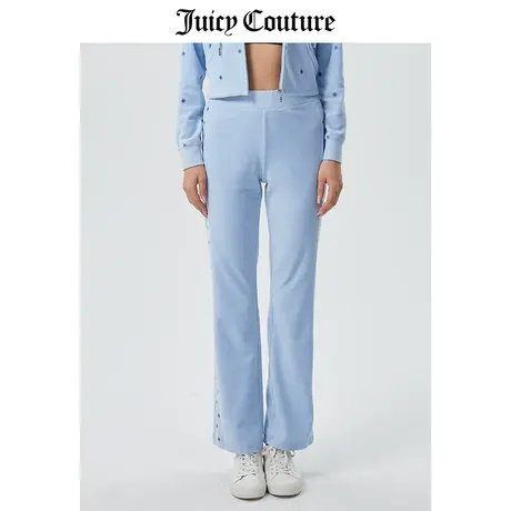 Juicy Couture橘滋休闲裤女2023春季新款运动休闲丝绒天鹅绒长裤图片