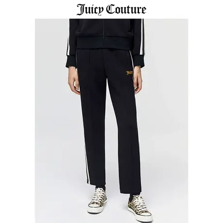 Juicy Couture橘滋休闲裤女2023春季新款空气层运动直筒阔腿裤女图片