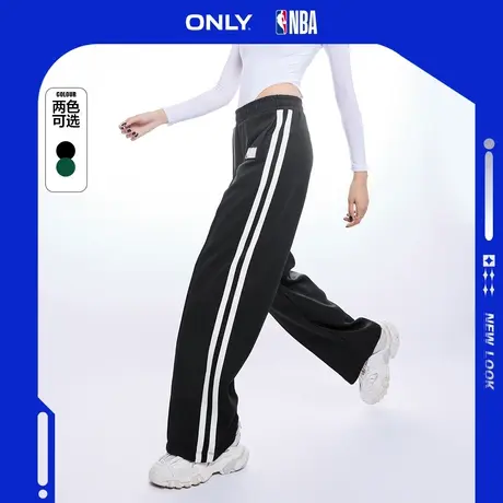 ONLY奥莱2023夏季新款NBA联名款松紧腰长款阔腿休闲裤图片