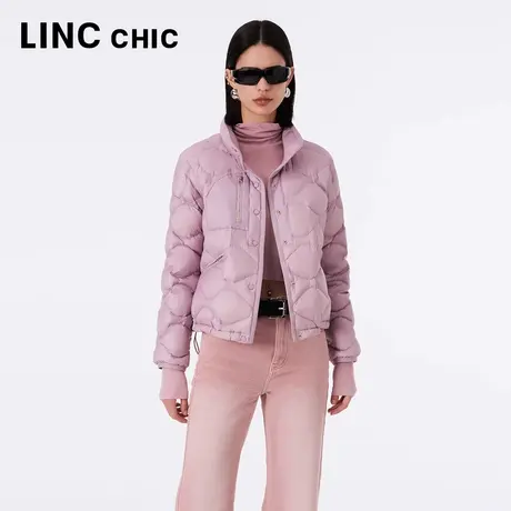 LINCCHIC金羽杰轻薄羽绒服女2023冬季新款轻柔薄款短款羽绒外套图片