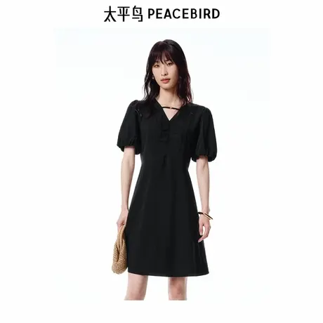 【商场同款】太平鸟女装2025年夏季新款凉感连衣裙A1FAF2488图片
