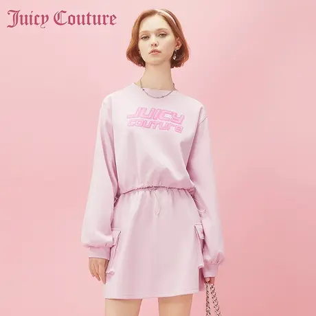 Juicy Couture橘滋2024早春日穿搭新款女装图案印花短款女士卫衣图片