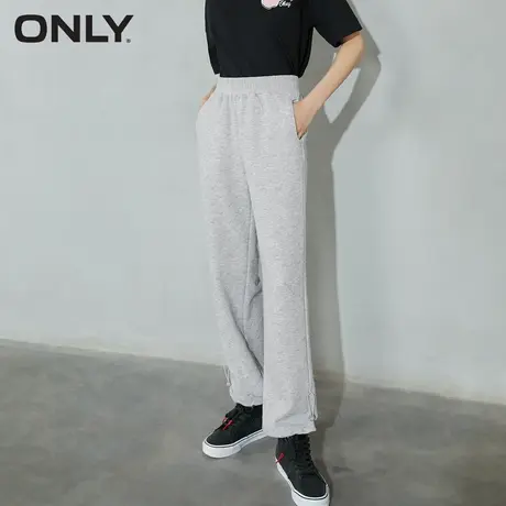 ONLY奥莱夏季减龄百搭直筒松紧束脚爱心休闲裤女图片