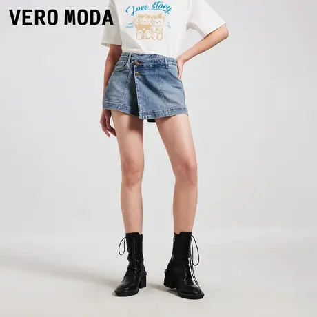 Vero Moda奥莱牛仔短裤女夏季新款纽扣拉链百搭休闲显瘦个性图片