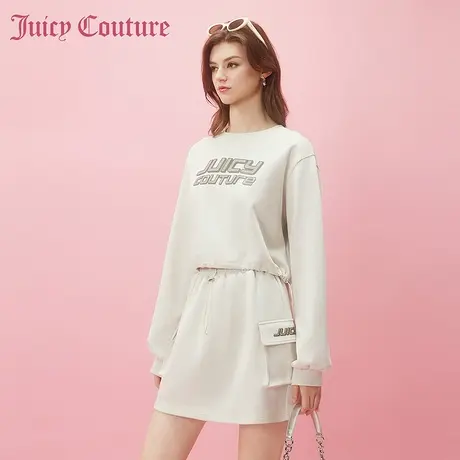 Juicy Couture橘滋2024早春日穿搭新款女装图案印花短款女士卫衣图片