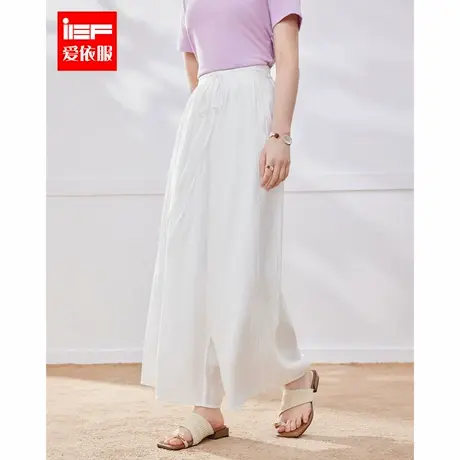 IEF/爱依服【微胖】大码女装2025夏季新款韩版简约宽松慵懒阔腿裤图片
