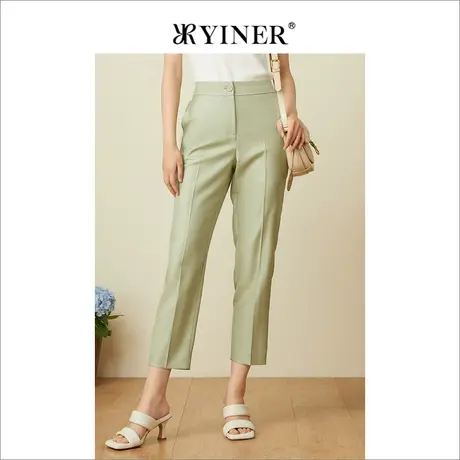 YINER音儿专柜女装2022夏季新款气质修身裤休闲裤图片