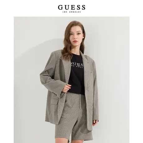 GUESS职场流行休闲气质搭配灰色西装外套-W2PN21W35Y3图片