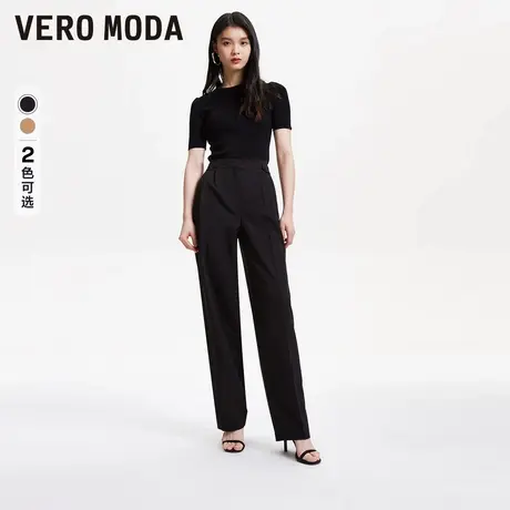Vero Moda奥莱休闲裤女春秋新款气质通勤高腰显瘦宽松萝卜裤子图片