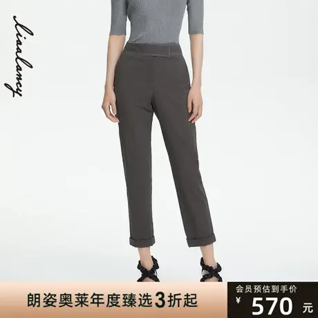 LANCY/朗姿女装商场同款裤子女22春夏新款正式职业休闲铅笔裤图片