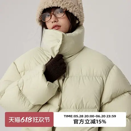 omont蛋挞家 300G充绒量厚实保暖立领羽绒服冬90白鸭绒面包服图片