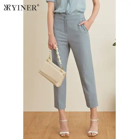 YINER音儿女装夏季时尚弹力裤通勤风休闲裤图片