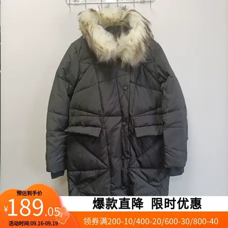 艾格2022冬季新品羽绒服连帽舒适保暖时尚潮流设计感小个子女Y820图片