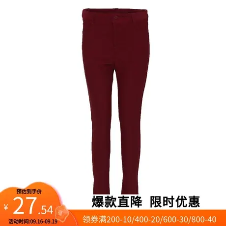 艾格新款春季女装纯色显瘦紧身弹力休闲百搭铅笔裤z1836图片