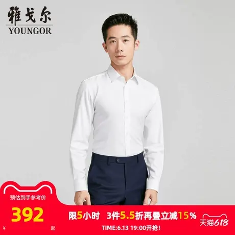 【商场同款】雅戈尔男士长袖衬衫春秋新款官方商务休闲长袖衬衫男图片