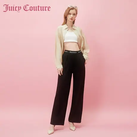 Juicy Couture橘滋2024早春日穿搭新款印花阔腿女式休闲裤子图片