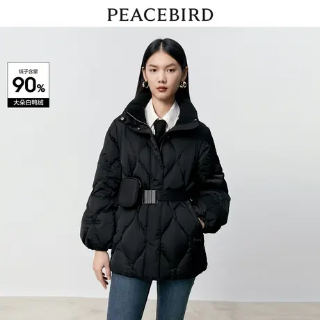 太平鸟女装2024年冬季新款配送腰包羽绒服A1ACD4366图片