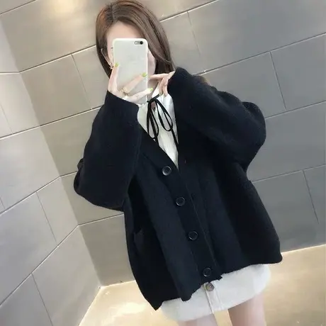毛衣2024年新款女装春秋季春款春装女士针织开衫宽松百搭外穿爆款图片