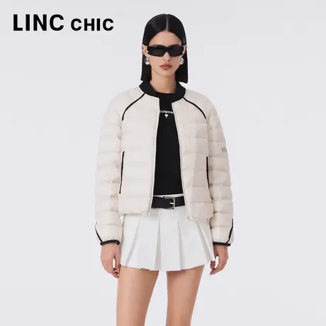 LINCCHIC金羽杰超轻便携短款羽绒服女2023秋季新款机能感简约立领图片