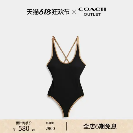COACH/蔻驰奥莱女士经典标志泳装图片