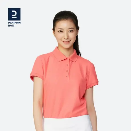 迪卡侬女士polo衫女短袖T恤透气速干半袖夏季户外运动高尔夫TAG2图片