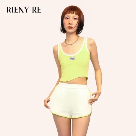 RIENYRE短裤女2023夏季薄款性感辣妹休闲运动裤子超短甜辣五分裤图片