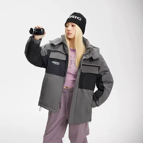 美式复古连帽保暖棉服女加厚冬季工装外套2023年新款潮牌宽松棉衣图片