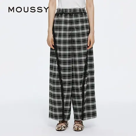 MOUSSY 2025夏季新品休闲慵懒风蕾丝花边宽松休闲裤028ISA31-3551图片