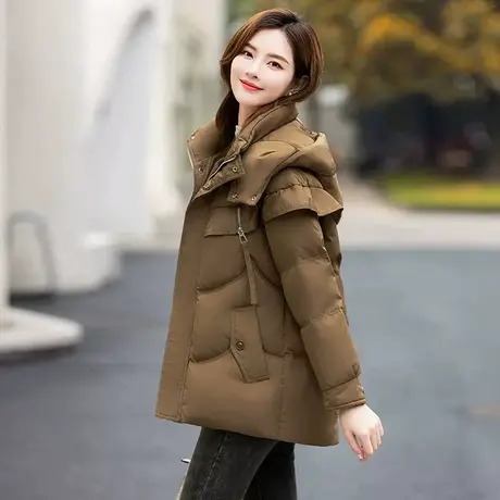 恋上17号鸭绒羽绒服女2022冬季新款加厚保暖连帽时尚洋气爆款小图片