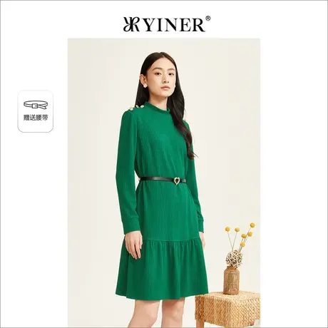 【简约商务】YINER音儿专选女装冬季连衣裙图片