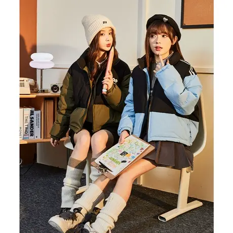 唐狮羽绒服女短款2024年新款设计感小个子面包服加厚保暖冬装外套图片