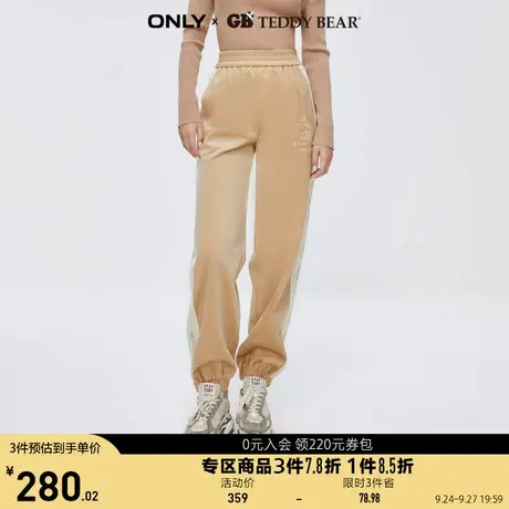 ONLY奥莱秋季新款GB TEDDY BEAR泰迪熊联名款休闲裤女图片