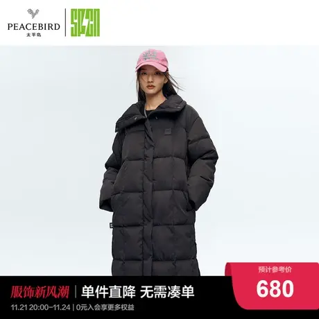 太平鸟SPCN城市穿梭者系列2022新款长款羽绒服图片