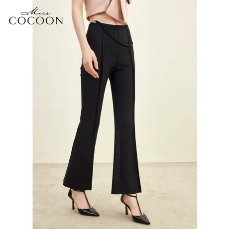 MISSCOCOON老钱风2023秋季新款百搭垂感直筒休闲裤图片