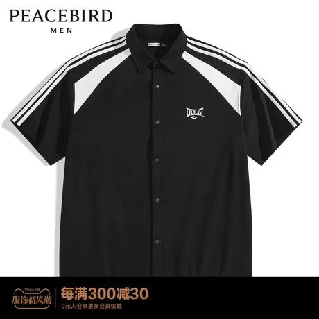 【AIRxPEACE】太平鸟男装 everlat联名系列短袖男衬衫BYCJD2225图片