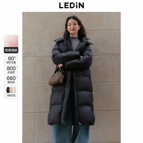 乐町长款面包羽绒服女冬季新款保暖柔软加厚羽绒御寒图片