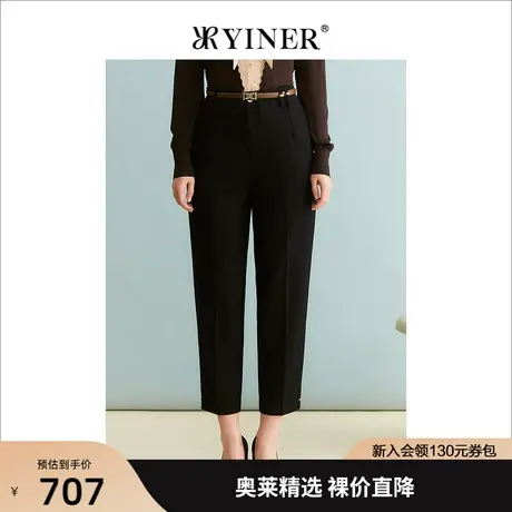 YINER音儿商场同款女装2023秋季新款休闲裤8C63320256图片