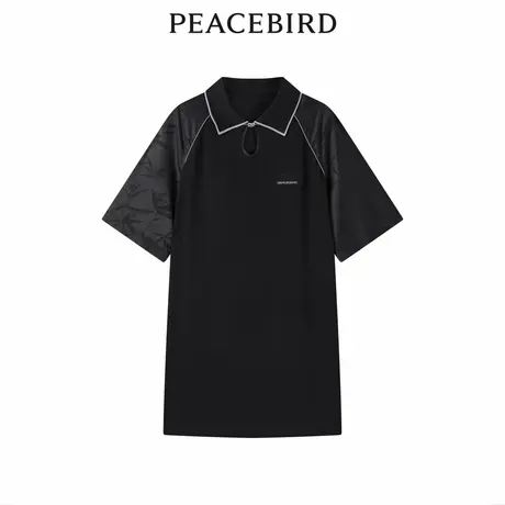 【商场同款】太平鸟女装2023年秋季新款拼接polo连衣裙A3FAD2120图片