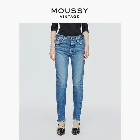 MOUSSY VINTAGE 2025夏季新品四粒扣中腰铅笔牛仔裤540GSC11-2410图片