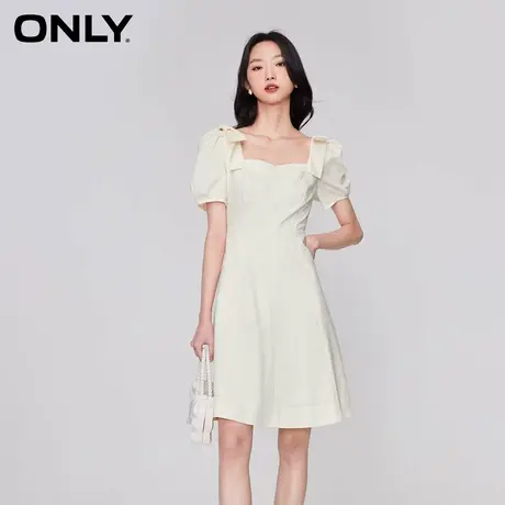 ONLY2023夏季新款时尚可爱蝴蝶结名媛风修身连衣裙女|123207139图片