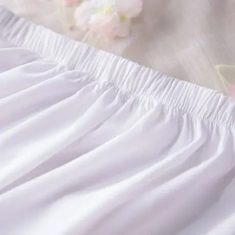 【如梦霓裳丨衬裙】女汉服齐腰齐胸中裙内搭半身裙防走光蕾丝边图片