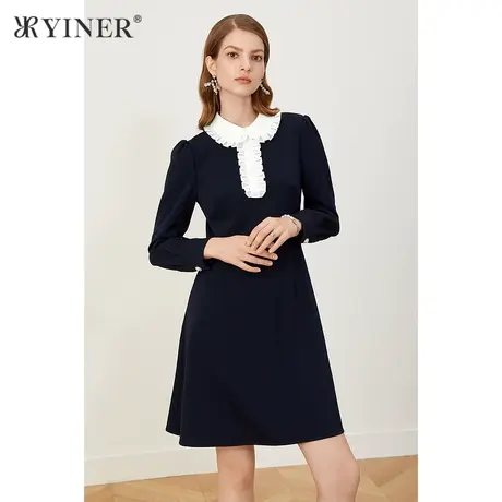 YINER音儿女装2021冬季新款连衣裙8C61505126图片