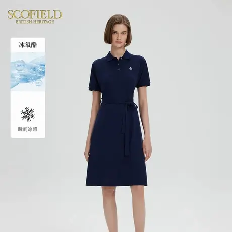 【冰氧酷】Scofield女装学院风POLO短袖连衣裙刺绣logo2025夏新品图片