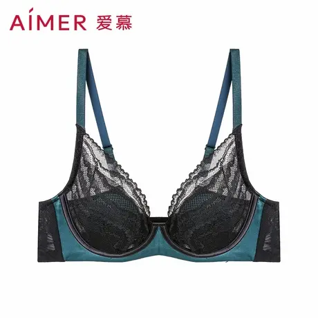 【花瓣内衣】爱慕内衣女夏季薄4/4薄杯大胸显小隐孔透气AM138751图片