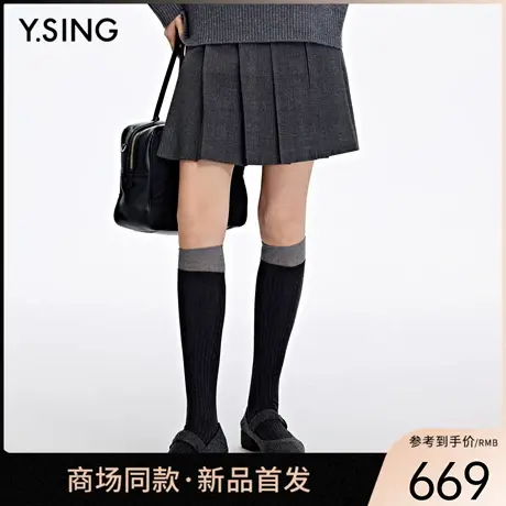 【商场同款】Y.SING衣香丽影2026春百褶短裙160113001图片