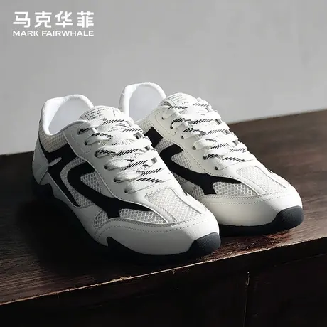 马克华菲正品男鞋2025新款休闲运动网面透气工作软底跑步阿甘潮鞋图片
