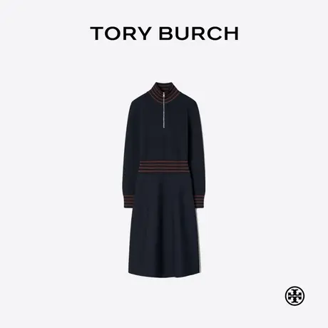 TORY BURCH 汤丽柏琦 高领半拉链A字型连衣裙 177458图片