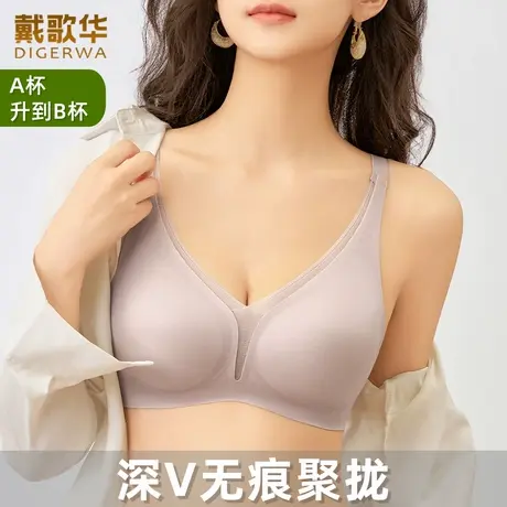 戴歌华新品深V无痕内衣女小胸聚拢防下垂上托一体式无钢圈文胸罩图片