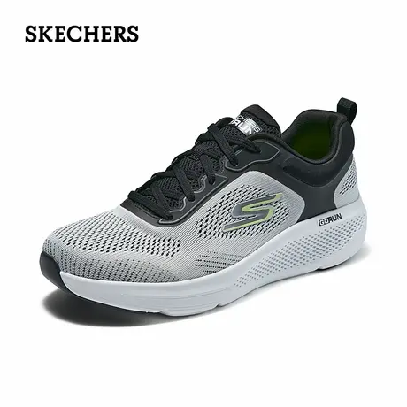 Skechers斯凯奇2024秋冬新款男鞋轻质厚底缓震跑步鞋带休闲运动鞋图片