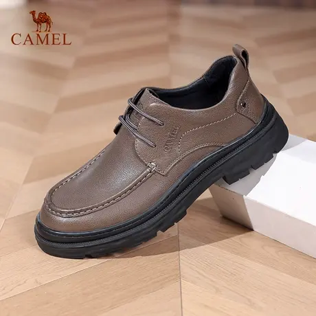 Camel/骆驼男鞋2025秋季新款经典商务休闲鞋舒适透气软底通勤皮鞋商品大图